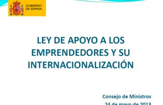Anteproyecto de Ley de Apoyo a los Emprendedores y a su Internacionalización